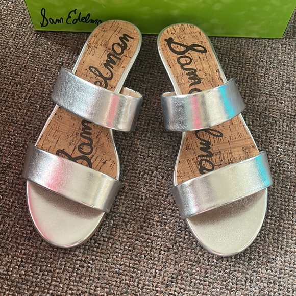 Sam Edelman silver sandals - Picture 2 of 8